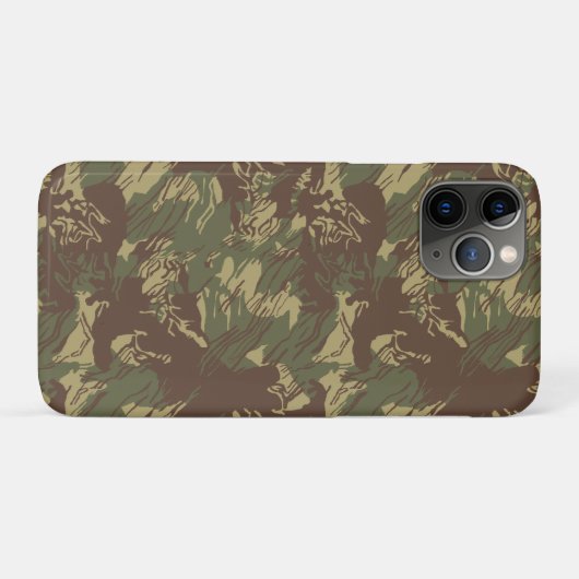 Rhodesian Brushstroke CAMOUFLAGE Case-Mate iPhone Hülle (Rückseite (Horizontal))