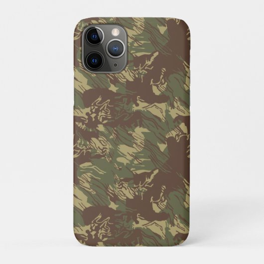 Rhodesian Brushstroke CAMOUFLAGE Case-Mate iPhone Hülle (Rückseite)