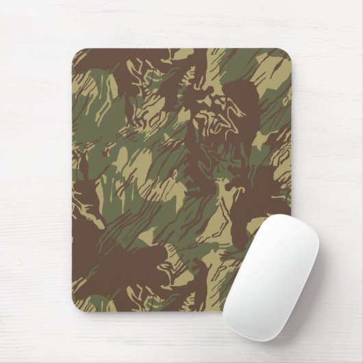 Rhodesian Brushstroke CAMOUFLAGE Mousepad (Mit Mouse)