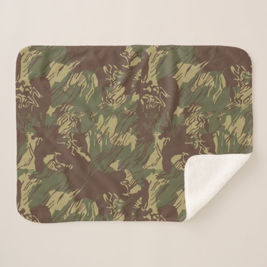 Rhodesian Brushstroke CAMOUFLAGE Sherpadecke (Vorderseite (Horizontal))