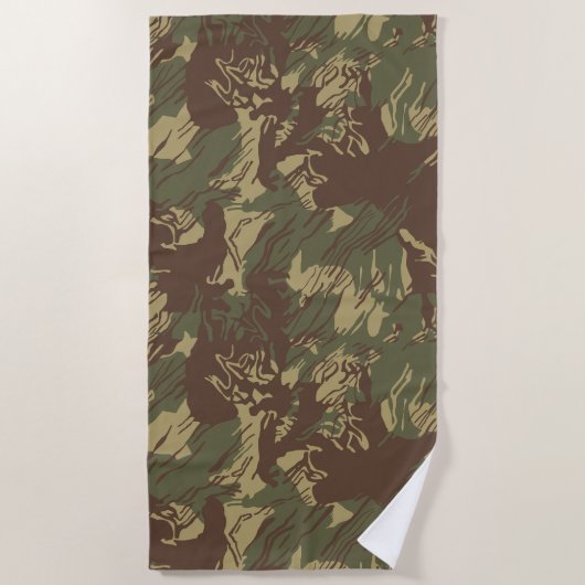 Rhodesian Brushstroke CAMOUFLAGE Strandtuch (Vorderseite)