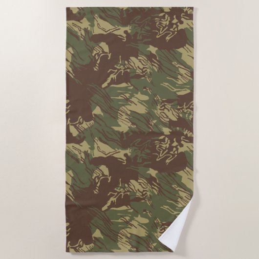 Rhodesian Brushstroke CAMOUFLAGE Strandtuch (Vorderseite)