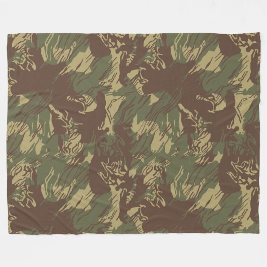 Rhodesian CAMOUFLAGE Fleece Blanket (Vorderseite (Horizontal))