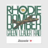 RHODESIAN CANBERRA BOMBER AUFKLEBER (Blatt)