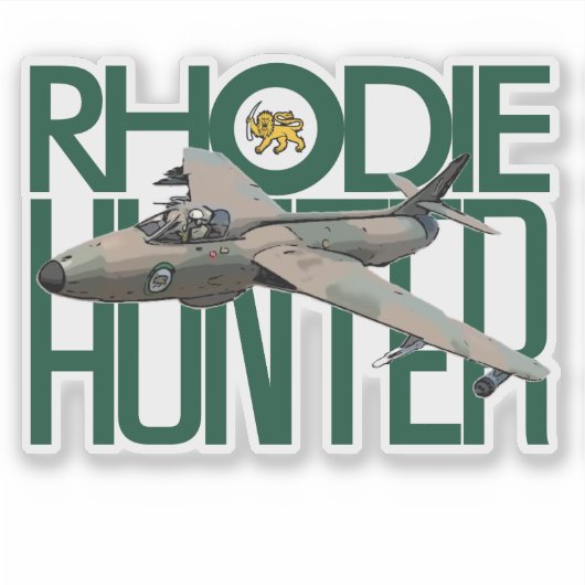 RHODESIAN HUNTER AUFKLEBER (Vorderseite)