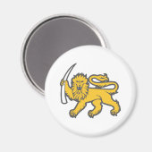 Rhodesian Lion Magnet (Vorderseite/Rückseite)