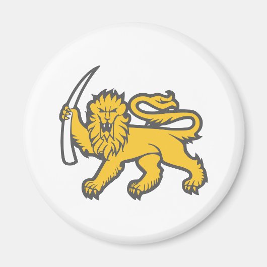 Rhodesian Lion Magnet (Vorne)