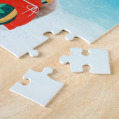 Rhodesian Rdgeback im Schnee mit Weihnachtsgeschen Puzzle (Seite)