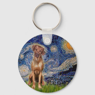 Rhodesian Ridgeback 1 - Starry Night Schlüsselanhänger