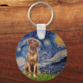 Rhodesian Ridgeback 1 - Starry Night Schlüsselanhänger (Vorderseite)