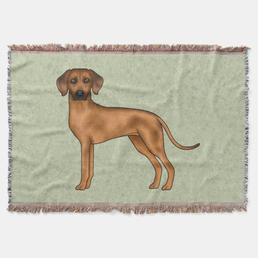 Rhodesian Ridgeback African Lion Dog Breed Green Decke (Vorderseite)