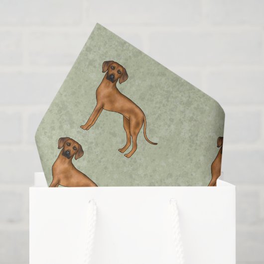 Rhodesian Ridgeback Afrikanischer Löwenhund Muster Seidenpapier (Geschenktüte)