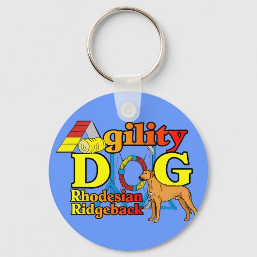 Rhodesian_Ridgeback_Agility Schlüsselanhänger (Vorderseite)