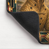 Rhodesian Ridgeback, Art Deco Hund Mousepad (Ecke)
