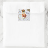 Rhodesian Ridgeback Ate Lesson Plan Square Sticker (Tasche)