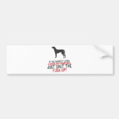 Rhodesian Ridgeback Autoaufkleber (Vorne)