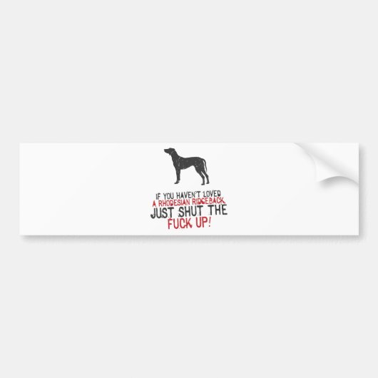 Rhodesian Ridgeback Autoaufkleber (Vorne)