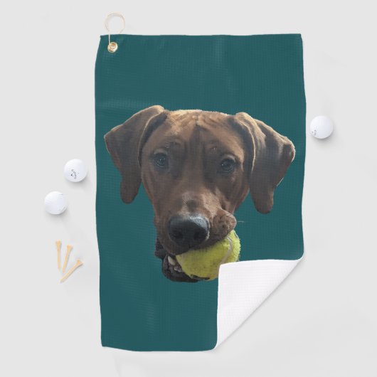 Rhodesian Ridgeback bei Spielen Golfhandtuch (Insitu)