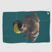Rhodesian Ridgeback bei Spielen Golfhandtuch (Horizontal)