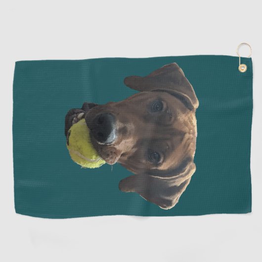 Rhodesian Ridgeback bei Spielen Golfhandtuch (Horizontal)