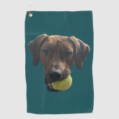 Rhodesian Ridgeback bei Spielen Golfhandtuch (Vorderseite)