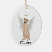 Rhodesian Ridgeback Beileid Memorial Keramik Ornament (Rechts)