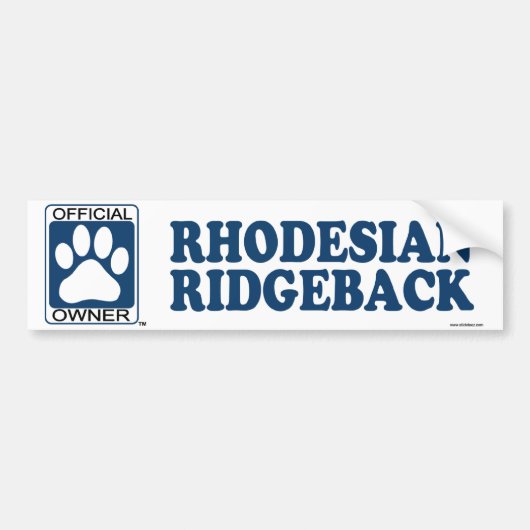 RHODESIAN RIDGEBACK_Blue Autoaufkleber (Vorne)