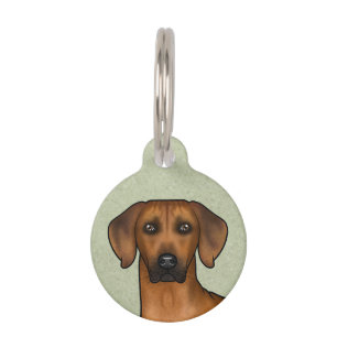 Rhodesian Ridgeback Brown African Lion Dog Head Haustiermarke