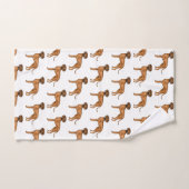 Rhodesian Ridgeback Brown African Lion Dog Pattern Badhandtuch Set (Handtuch)