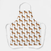 Rhodesian Ridgeback Brown African Lion Dog Pattern Schürze (Vorderseite)