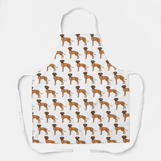 Rhodesian Ridgeback Brown African Lion Dog Pattern Schürze (Vorderseite)