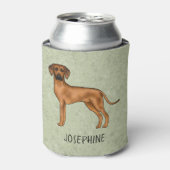 Rhodesian Ridgeback Brown Lion Hund mit dem Namen Dosenkühler (Kanne Vorderseite)