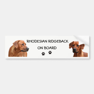 Rhodesian Ridgeback bumpersticker Autoaufkleber