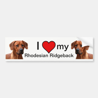 Rhodesian Ridgeback bumpersticker Autoaufkleber