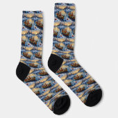 Rhodesian Ridgeback Christmas Boat Holiday Socken (Rechts)