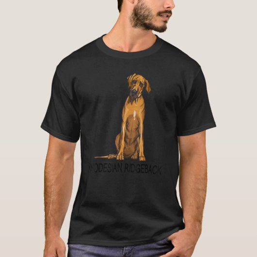 Rhodesian Ridgeback Crazy Dog T-Shirt (Vorderseite)