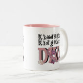 Rhodesian Ridgeback DIVA Zweifarbige Tasse (VorderseiteRechts)
