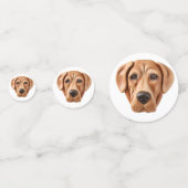 Rhodesian Ridgeback Dog 3D Inspiriert Konfetti (Rückseiten)