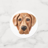 Rhodesian Ridgeback Dog 3D Inspiriert Konfetti (Klein Vorderseite)