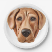 Rhodesian Ridgeback Dog 3D Inspiriert Pappteller (Vorderseite)