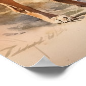 Rhodesian Ridgeback Dog Art Print Poster (Ecke)