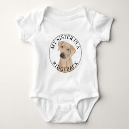 Rhodesian Ridgeback Dog Big Sister Baby Strampler