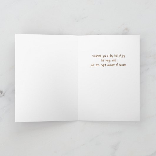 Rhodesian Ridgeback Dog Breed Under Birthday Sign Karte (Innenseite)