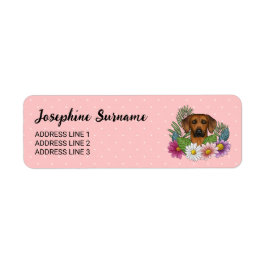 Rhodesian Ridgeback Dog Colorful Blume Rosa