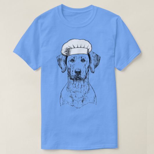 Rhodesian Ridgeback Dog Cook Koch Funny Cooking T-Shirt (Design vorne)