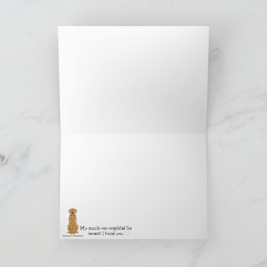 Rhodesian Ridgeback Dog Feiertagskarte (Innenseite)