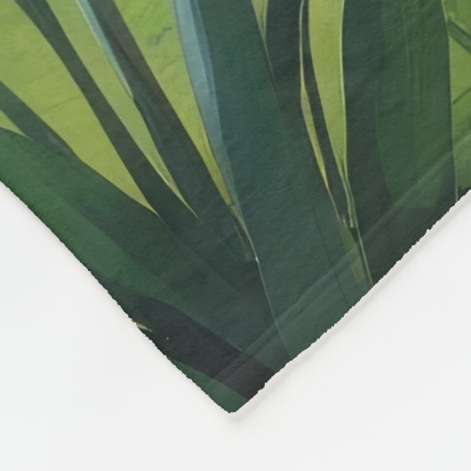 Rhodesian Ridgeback Dog Frühlingsblumen Malerei Fleecedecke (Ecke)