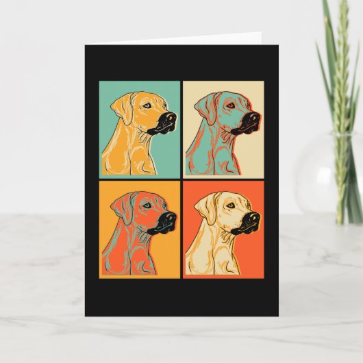 Rhodesian Ridgeback Dog Gift Idea Karte (Vorderseite)