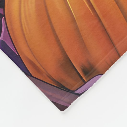 Rhodesian Ridgeback Dog Halloween Hexenkürbis Fleecedecke (Ecke)