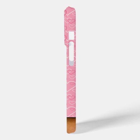 Rhodesian Ridgeback Dog Kopf auf rosa Liebe Herz Case-Mate iPhone Hülle (Rückseite / Links)